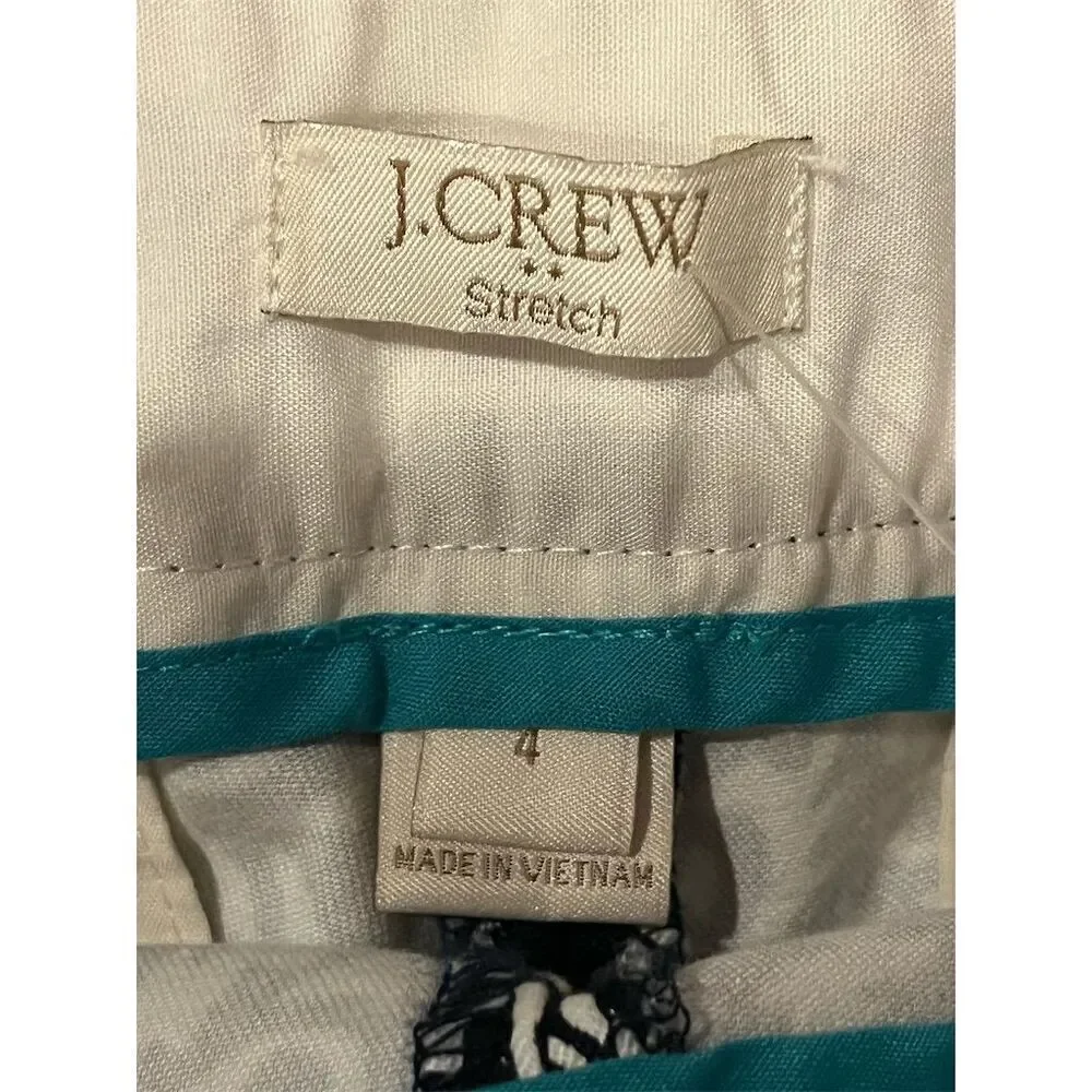 J. Crew Women's Chino Shorts Size 4 Floral Abstract Print Multicolor - Picture 4 of 6